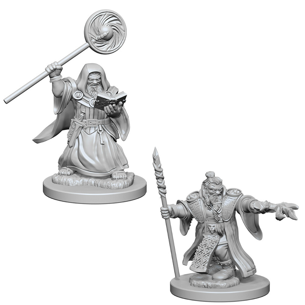 D&D Unpainted Nolzur's Marvelous Miniatures Male Dwarf Wizard