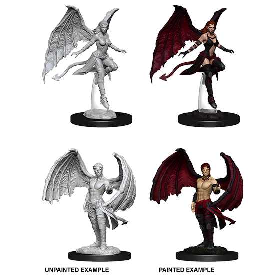 D&D Unpainted Nolzur's Marvelous Miniatures Succubus & Incubus