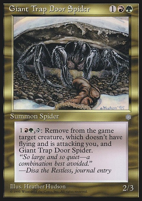 Giant Trap Door Spider