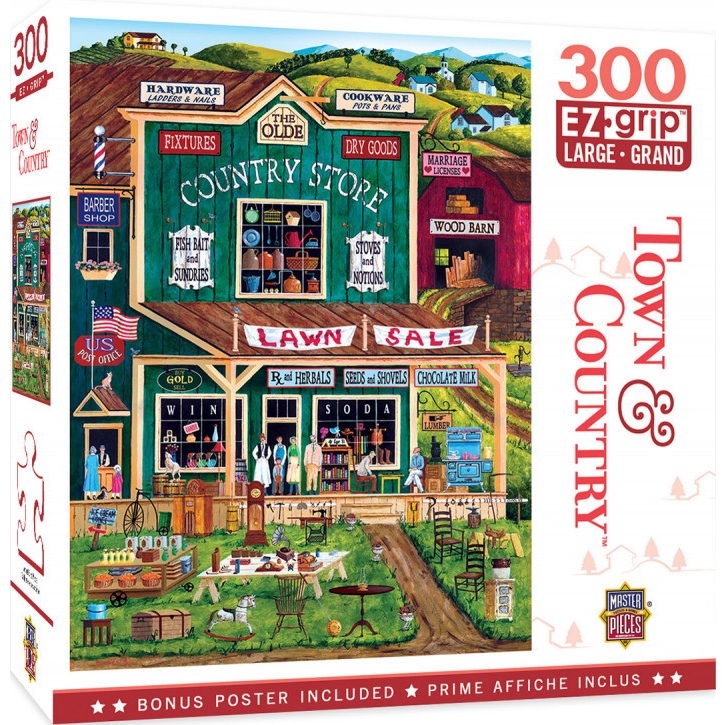 Masterpieces Puzzle Town & Country The Old Country Store Ez Grip Puzzle ...