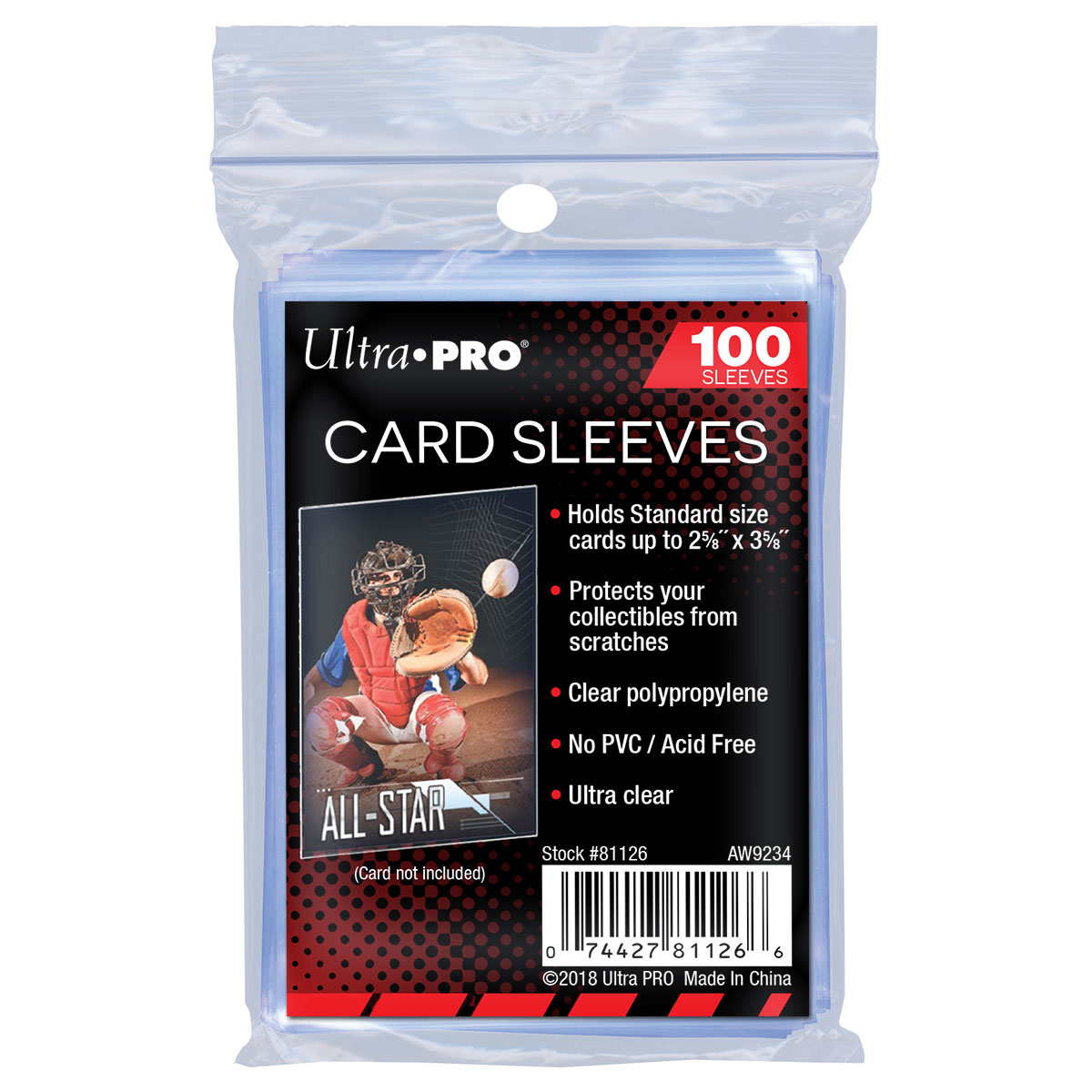 Ultra Pro Card Sleeves 2 5 8 X 3 5 8 100ct